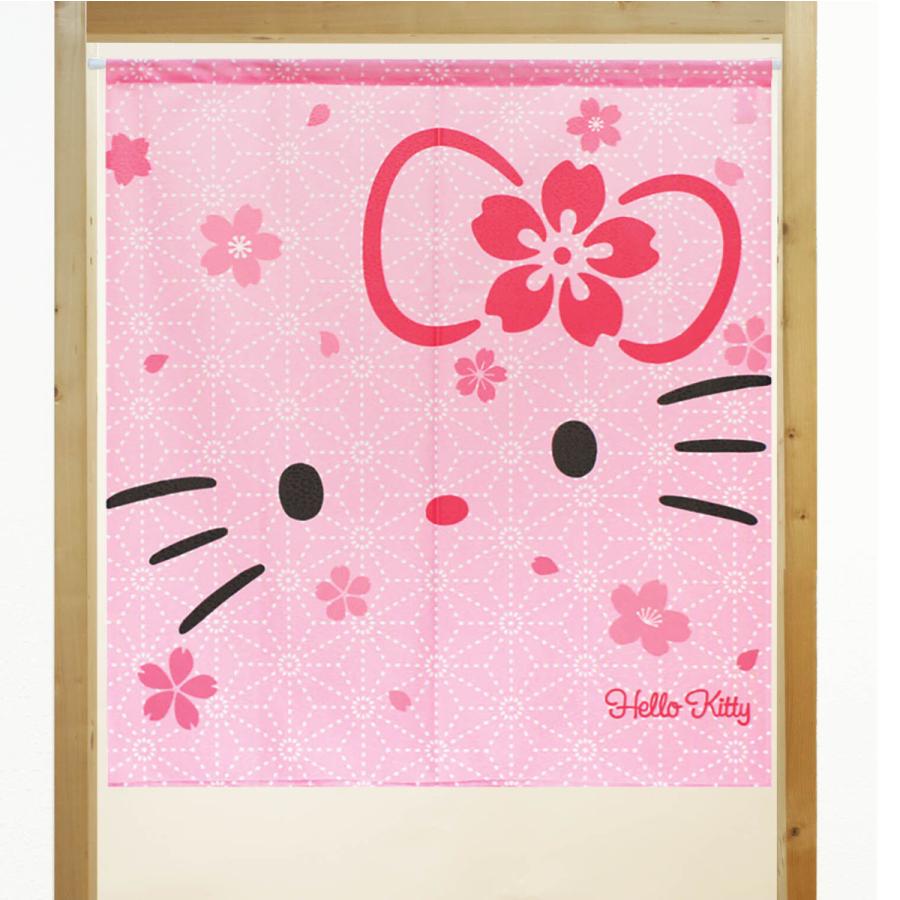 のれん 暖簾 サンリオ ハローキティ ららさくら 85×90cm 日本製 のれん 暖簾 サンリオ ハローキティ ららさくら 85×90cm 日本製