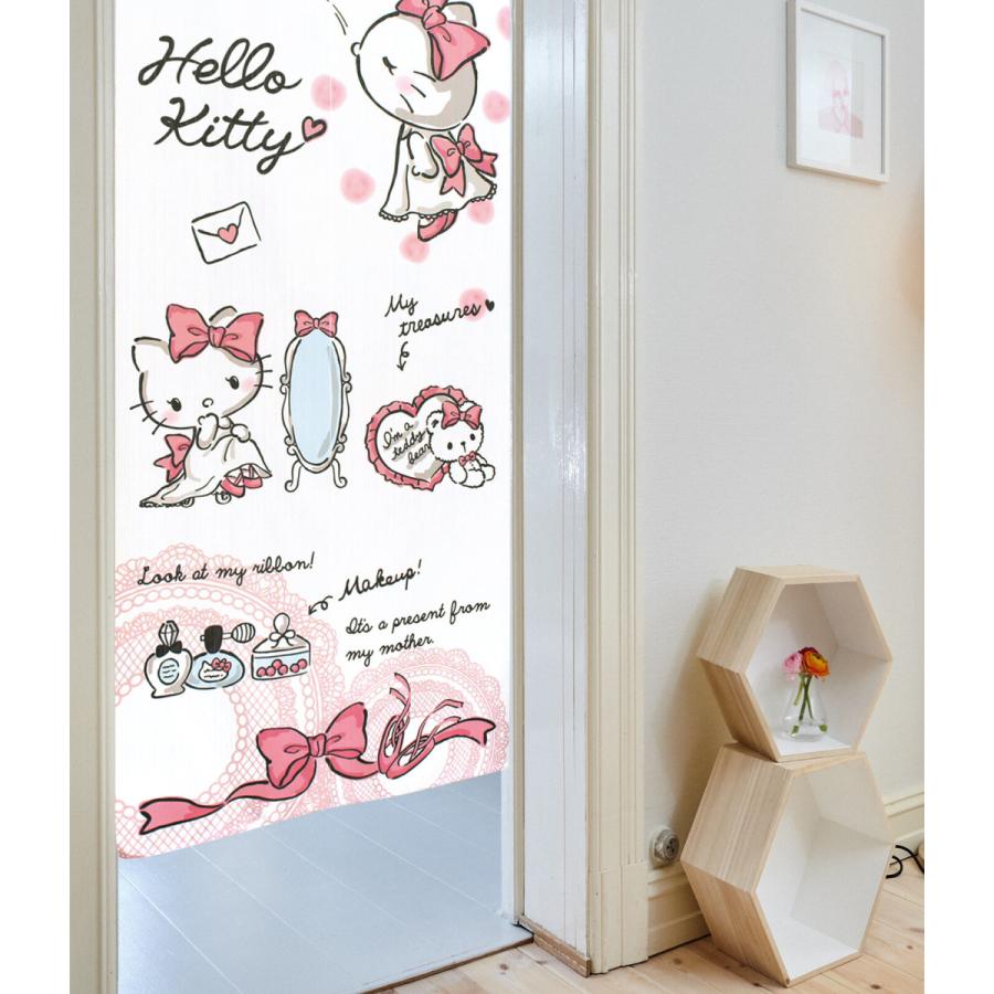 のれん　暖簾　サンリオ  ハローキティ　リトルレディ   72×170cm　日本製　 |  | 02