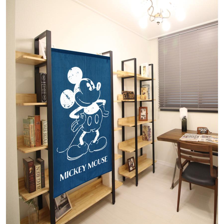 のれん　暖簾  ディズニー   Disney  ミッキーホワイトライン　85×150cm   日本製　 |  | 03