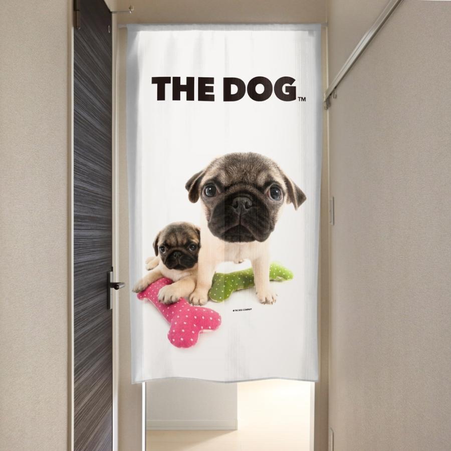 パグ のれん ロング 暖簾PUG犬柄 イヌ 間仕切り 洋風 おしゃれ パグ