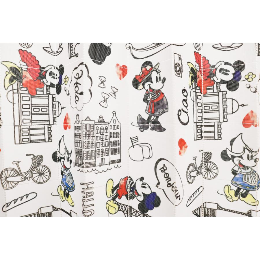 アコーディオンカーテン　目隠し　間仕切り　ディズニー　Disney　ミッキーミニー　Let’s_Travel　96x200cm　日本製 |  | 07