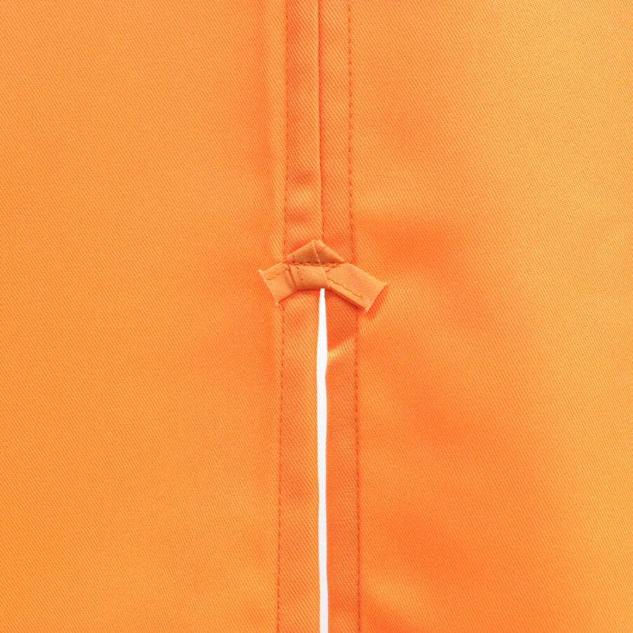 のれん 間仕切り 暖簾 目隠し 和風 防炎 半間のれん オレンジ 幅85×丈