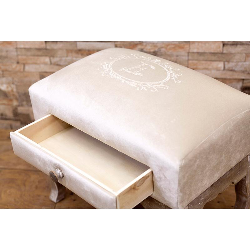 マーヴェラス[ドロワースツール] 椅子 引き出し付きスツール