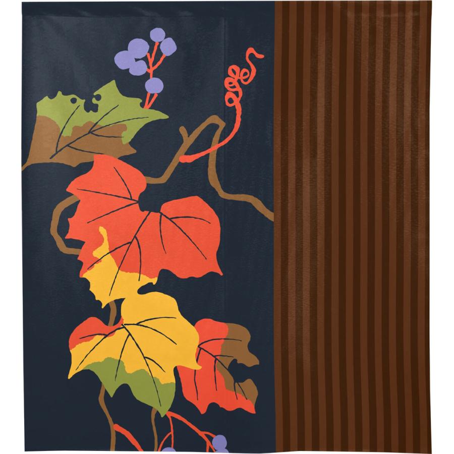 のれん　ぶどう　葡萄　麻 のれん 暖簾 目隠し 間仕切り タペストリー のれん ぶどう 葡萄 麻 のれん 暖簾 目隠し 間仕切り タペストリー