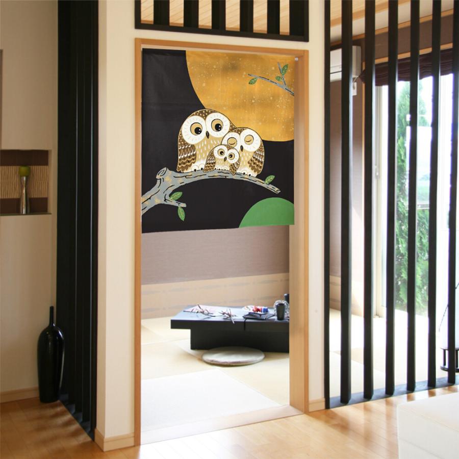 のれん　満月 のれん 満月 Amazon｜本麻のれん 満月 のれん 宇宙 ロング丈 月