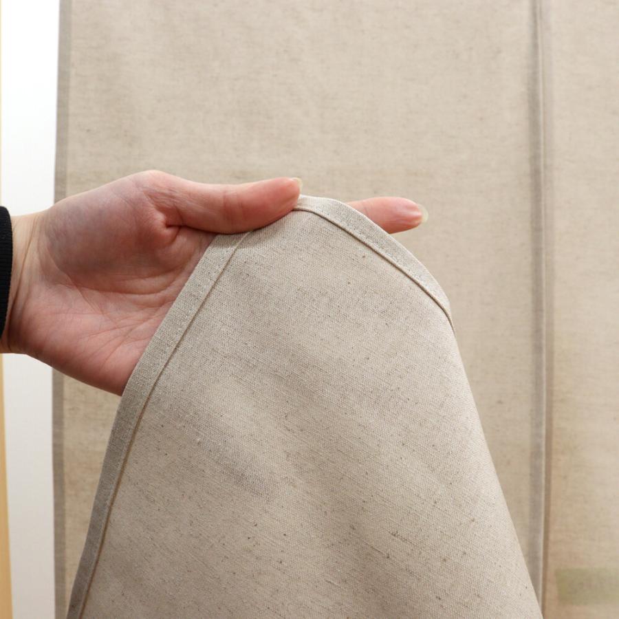 のれん　間仕切り　暖簾　目隠し　和風　無地　綿麻のれん　特選綿麻ナチュラル　72X150cm　日本製 |  | 06