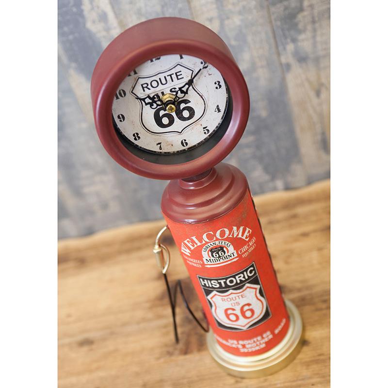 置時計　時計　置き時計　クロック　テーブルクロック　ガスポンプ　WELCOME HISTORIC ROUTE66　アメリカン雑貨　レトロ |  | 07