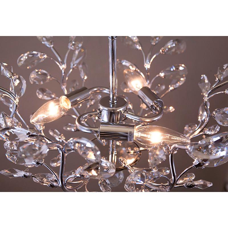 シャンデリア 照明 LED電球対応 天井照明 吊照明 クリスタルガラス