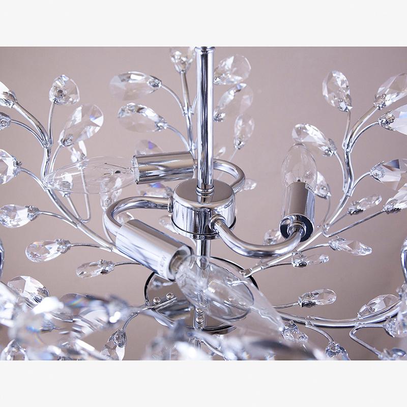 シャンデリア 照明 LED電球対応 天井照明 吊照明 クリスタルガラス