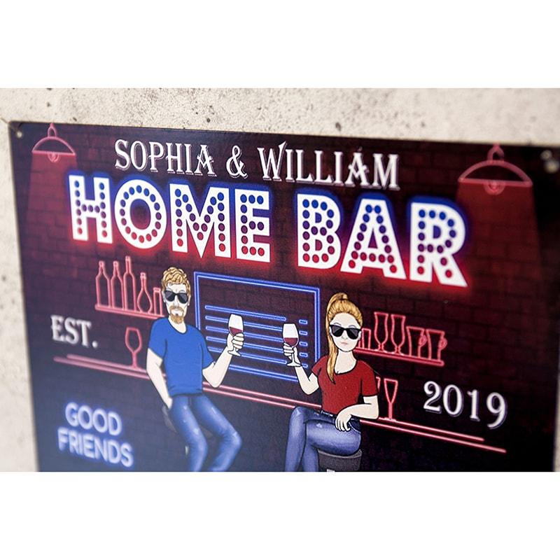 看板 壁面装飾 ブリキ看板 アンティークプレート HOME BAR アメリカン