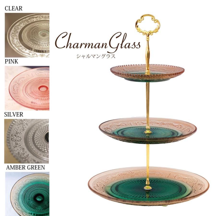 置物 インテリア雑貨 ケーキスタンド シャルマングラス 3レイヤープレート アクセサリー 小物置き 造花のディスプレイ Jk0699 3 Styletown 通販 Yahoo ショッピング