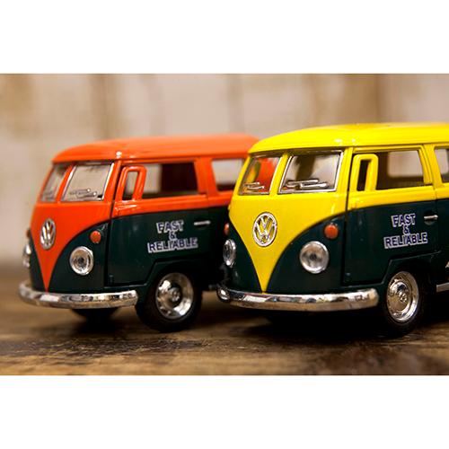 おもちゃ ミニカー 1963 VW Bus Double Cab Pickup (Delivery) 1:34(M) ダイキャストミニカー12台セット KT5396Dの画像
