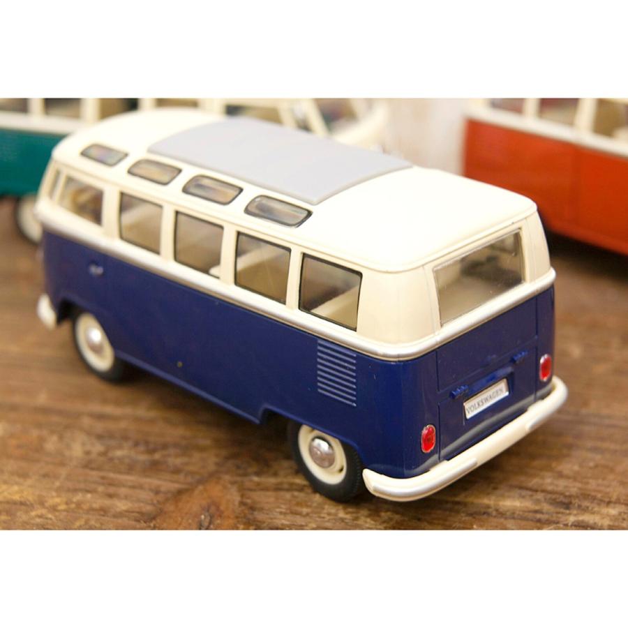 ミニカー おもちゃ 玩具 ホビー Volkswagen Classical Bus 1962 1/24(L) ダイキャストミニカー 6台セット KT7005Dの画像