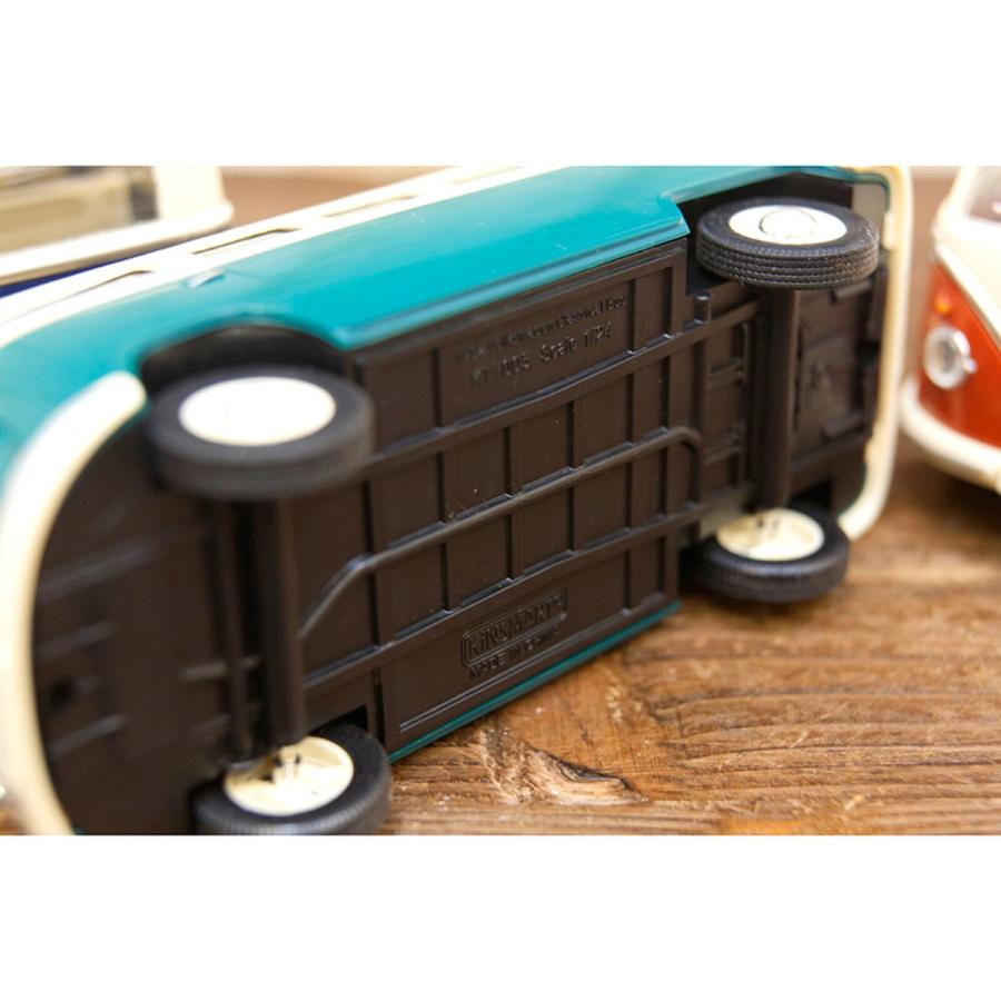 ミニカー おもちゃ 玩具 ホビー Volkswagen Classical Bus 1962 1/24(L) ダイキャストミニカー 6台セット KT7005Dの画像