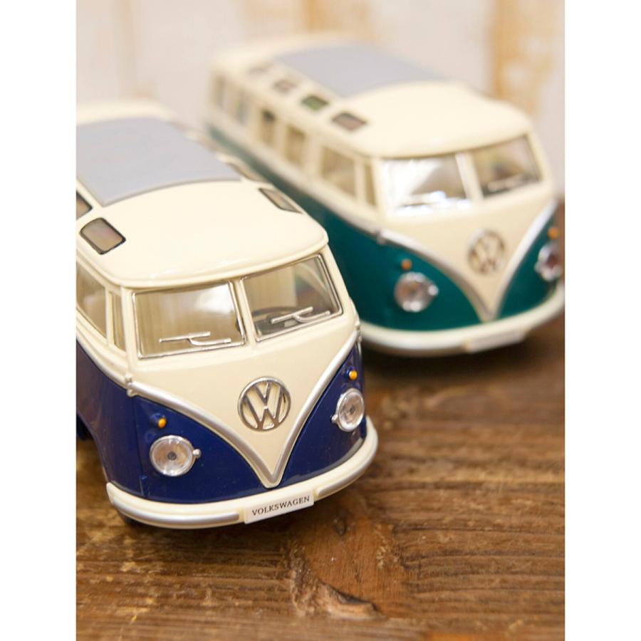 ミニカー おもちゃ 玩具 ホビー Volkswagen Classical Bus 1962 1/24(L) ダイキャストミニカー 6台セット KT7005Dの画像