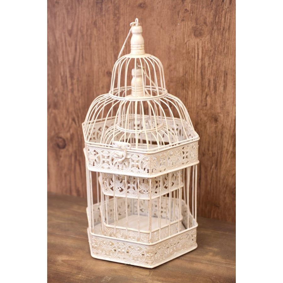 鳥かご ガーデニング 園芸 アンティーク調 2個セット フロー