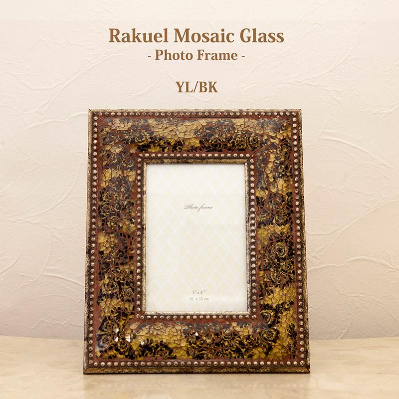 写真立て フォトフレーム ラケルモザイクガラス L 送料無料