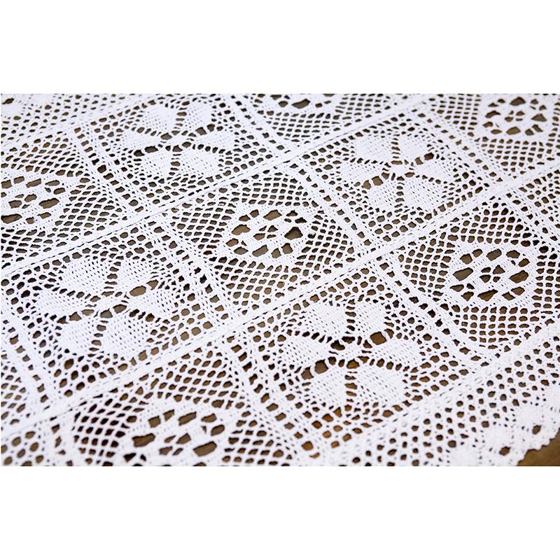 テーブルセンター テーブルクロス コットンレース レクト 45 x 100