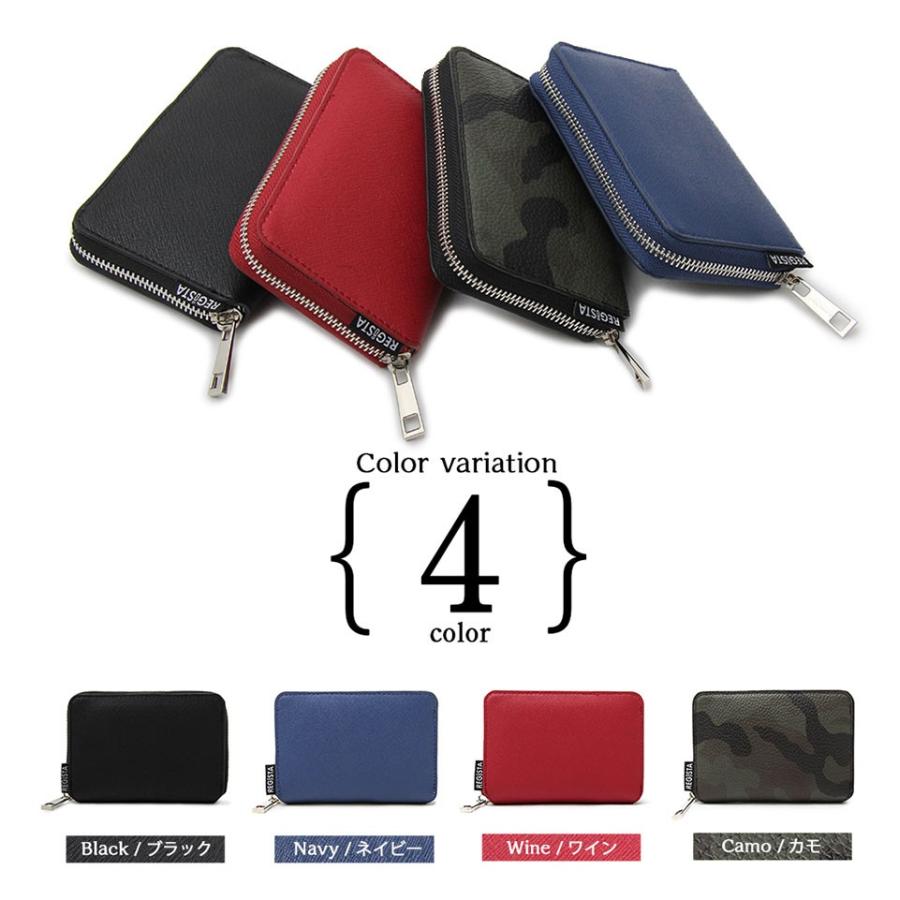 メール便送料無料】財布 メンズ ラウンドファスナー 二つ折り 長財布