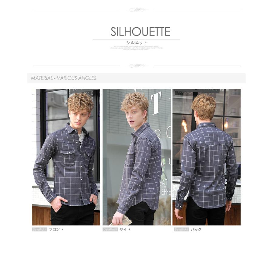 シャツ メンズ ストレッチ Yシャツ チェックシャツ グレンチェック カモフラ 迷彩 無地 ウエスタンシャツ 春服 春 メンズ 無地 E4 Style Up Store 通販 Yahoo ショッピング