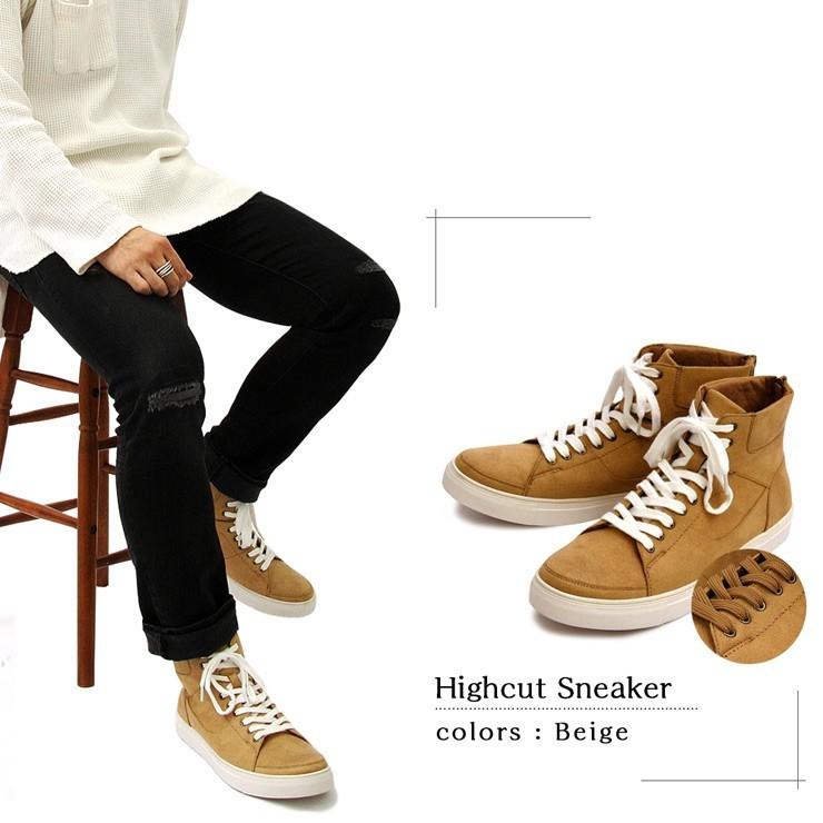 【 Jeans】ロゴ ハイカットスニーカー ‐Black *送料込 送料無料】ハイカットスニーカー : STYLE UP STORE - 通販