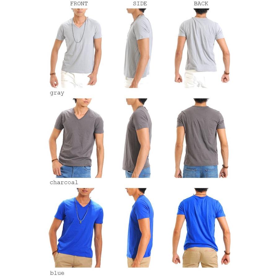 Tシャツ ティーシャツ メンズ 無地 日本製 Vネック きれいめ おしゃれ Teeシャツ インナー 肌着 白 グレー W760 Style Up Store 通販 Yahoo ショッピング
