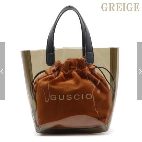 GUSCIO グッシオベーシック 12-1032 PVCクリアバッグ 巾着付き 