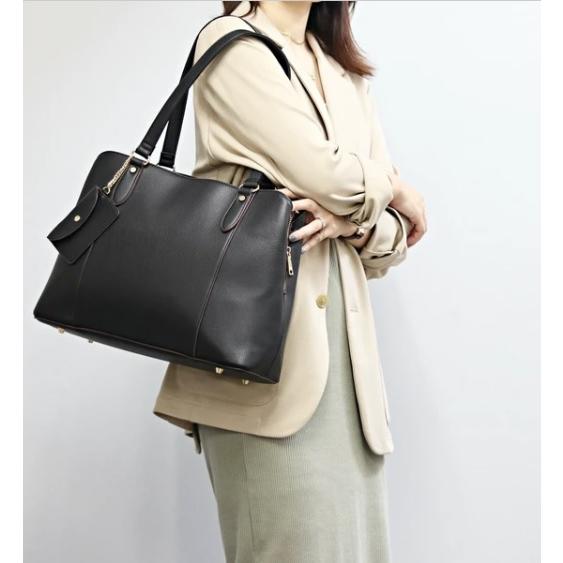 ブラウン トートバッグ ゴールド金具 𝑟𝑖𝑐ℎ𝑒𝑠𝑠𝑒トートS】 ブラック×ゴールド金具 | CHARME