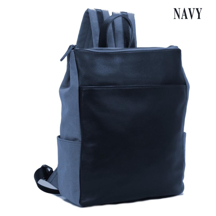 GUSCIO（グッシオ） 18-0927 柔かい牛革×キャンバス A4 リュックサック