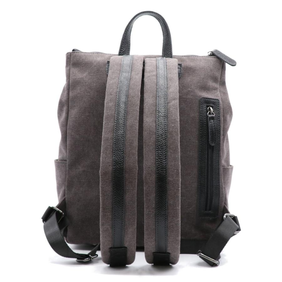 GUSCIO（グッシオ） 18-0927 柔かい牛革×キャンバス A4 リュックサック