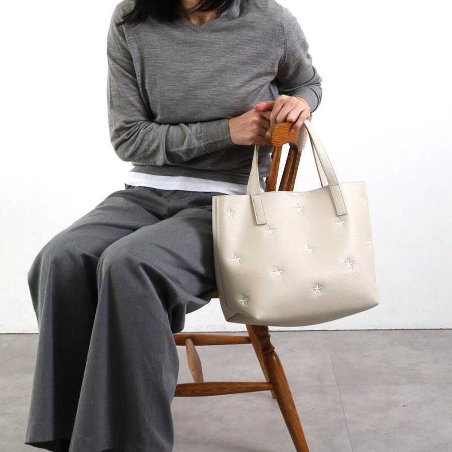 COOCO（クーコ） 25131-11010 星柄刺繍フェイクレザー トートバッグ A4
