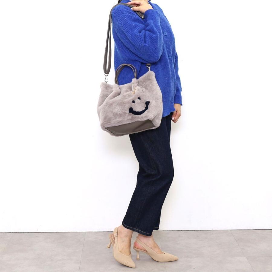 COOCO（クーコ） 25531-11069 SMILEY エコファー2WAY トートバッグ