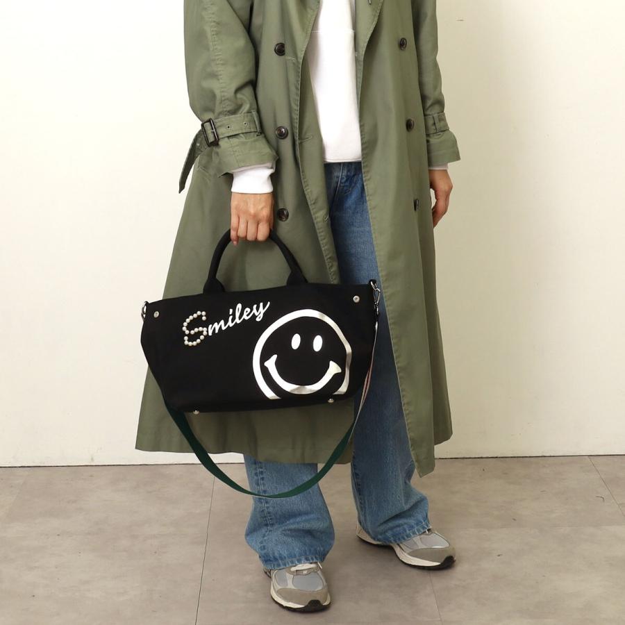 COOCO（クーコ） 25531-11704 SMILEY ロゴパール×箔プリント 2WAY