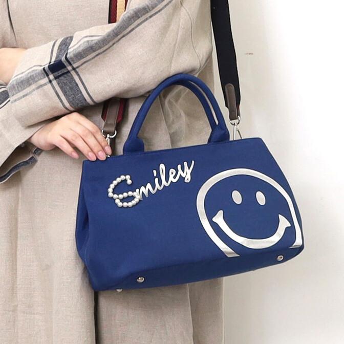 [専用出品]coco COOCO クーコ 25531-11704 SMILEY ロゴパール×箔プリント 2WAY
