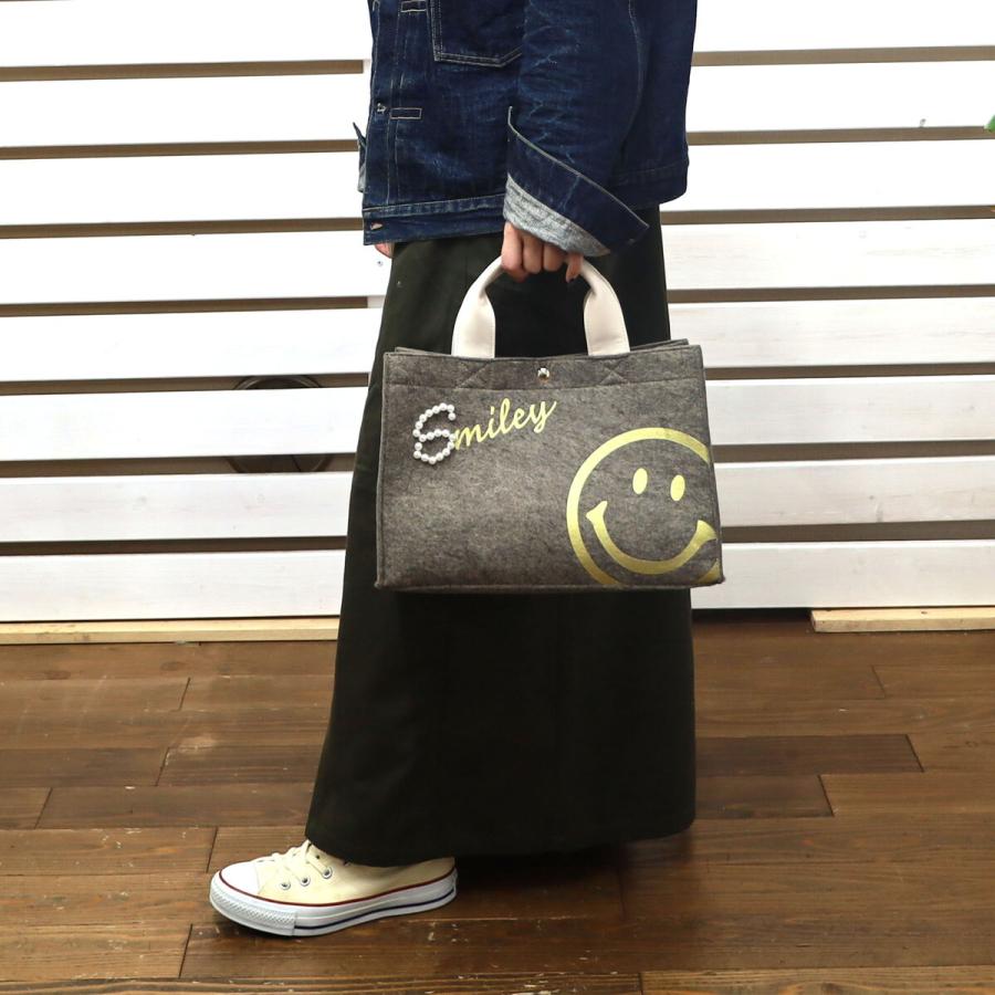 COOCO（クーコ） 25531-11710 SMILEY ロゴパールx箔PTフェルト2WAY