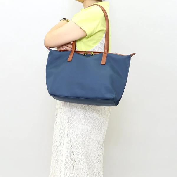 COOCO（クーコ） 26131-11301 撥水 生地xシュリンク レザー トート