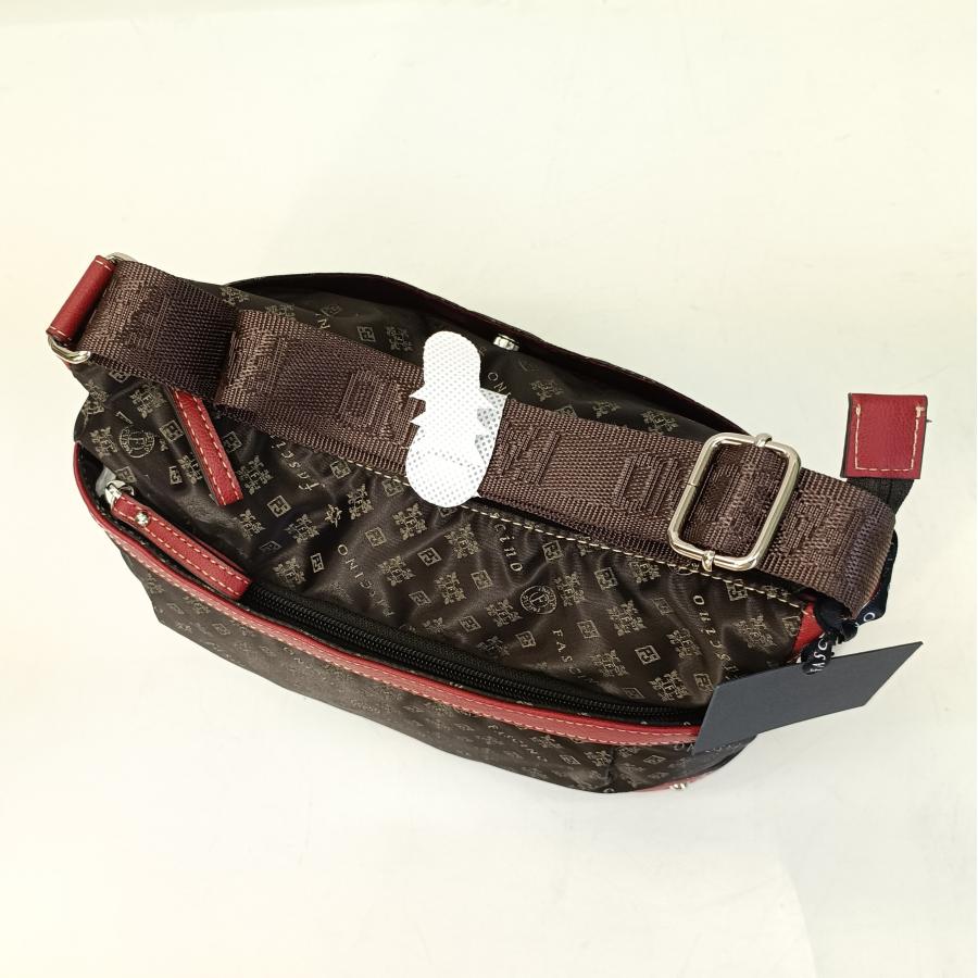 [ピエモンテ ルッソ] ジャガード ブランドロゴを織り込んだ撥水ななめ掛けショルダーバッグ 4561 FASCINO ファッシーノ/ PIEMONTE LUSSO ピエモンテ ルッソ 4561 ジャガード ななめ掛け ショルダーバッグ  ブランドロゴを織り込んだ撥水