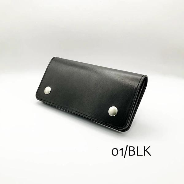 s_amane　ロングトラッカーウォレット　栃木シルバー トラッカーウォレット/長財布/革財布/ライダースウォレット/レザー