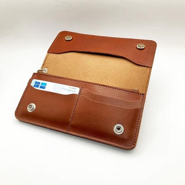 タチヤ tachiya HA227AR 栃木レザー トラッカーウォレット ロング 日本