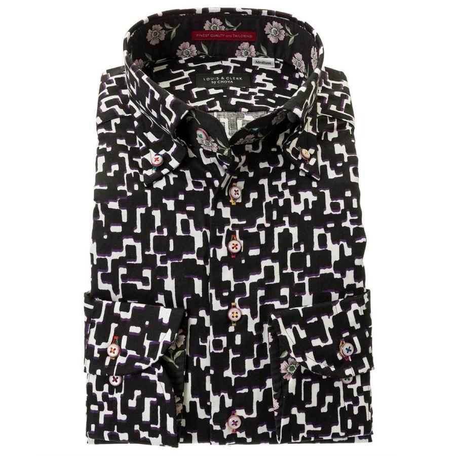 30 割引海外ブランド 国産長袖綿100 ドレスシャツ コンフォート 胸ポケット無 着丈短め ボタンダウン デジタル モザイク 迷路 シャツ カジュアルシャツ メンズファッション ファッション Epi No Com Br