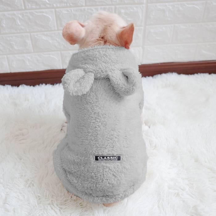 限定品 確認画像 犬のコート うさ耳付き もこもこあったか 犬用品 Sutevalle Org