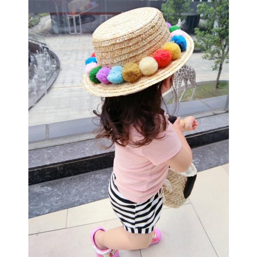 麦わら帽子 キッズ 帽子 子供 女の子 男の子 ストローハット 中折れハット Uv対策 日焼け防止 新作 オシャレ カンカン帽 送料無料 Gh Stylike 通販 Yahoo ショッピング