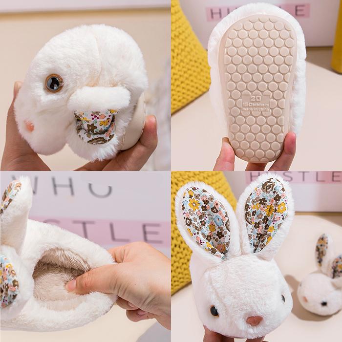 うさぎスリッパ キッズ グレー サイズ17 18 ルームシューズ もこもこ 冬うさぎスリッパ 冬 もこもこ キッズ グレー ルームシューズ 18 サイズ17