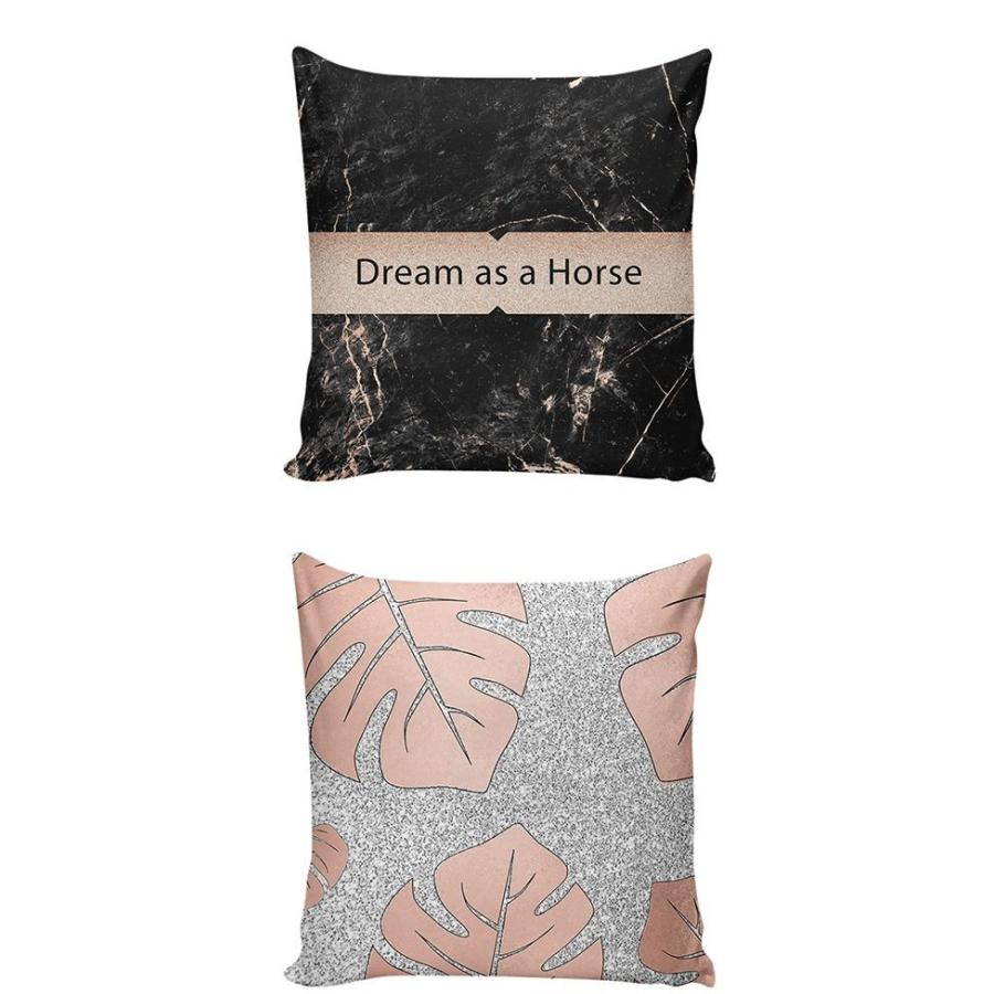 クッションカバー インテリア 大理石模様 大理石 リーフ セレブ 可愛い かわいい お洒落 オシャレ ソファ シンプルモダン クッション カバー ネコポス送料無料 Wg Stylike 通販 Yahoo ショッピング