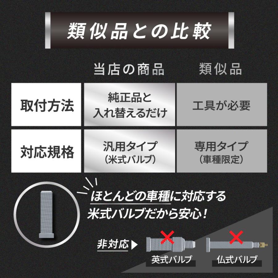 タイヤ バルブキャップ 簡単 4本 セット 部品 アルミ エアバルブ エアーキャップ カバー 空気入れ 自動車 軽トラ ソケット 付け替え 取り付け | ブランド登録なし | 17