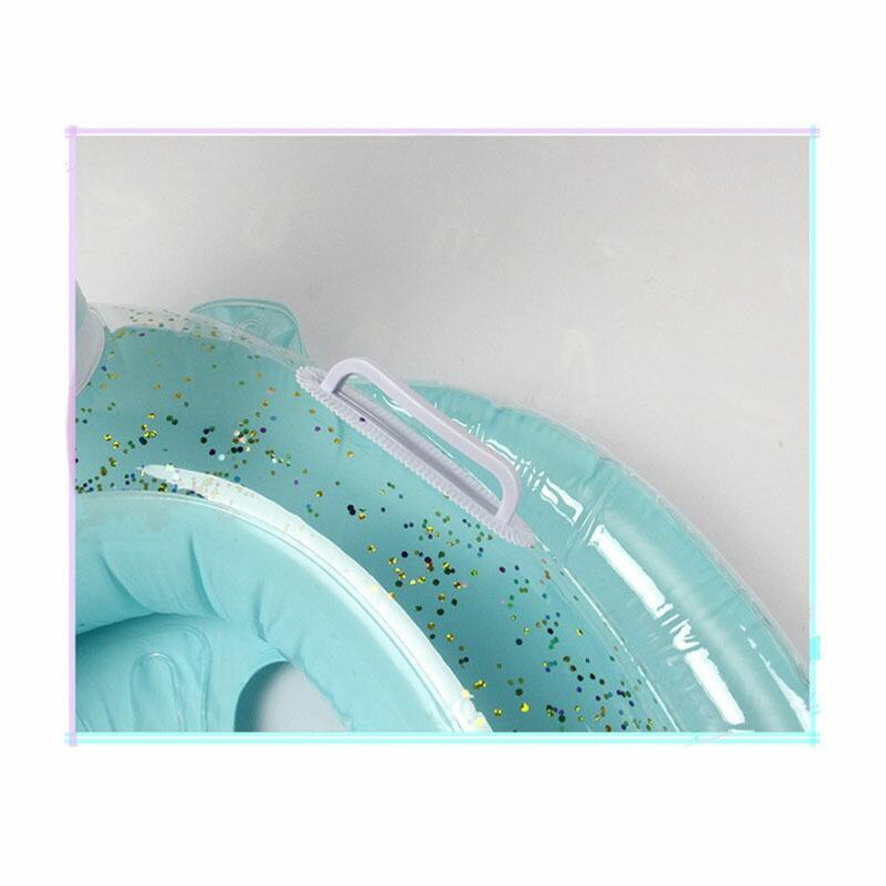 子ども用 浮き輪  足入れ ユニコーン ラメ フロート 子供用浮き輪 ハンドル付き 水遊び プール 可愛い キラキラ ユニコーン浮き輪 子供用 ペガサスうきわ | ブランド登録なし | 21