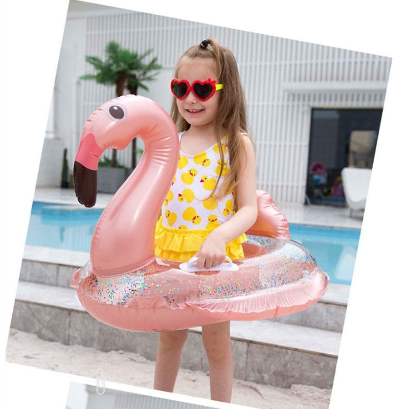子ども用 浮き輪  足入れ ユニコーン ラメ フロート 子供用浮き輪 ハンドル付き 水遊び プール 可愛い キラキラ ユニコーン浮き輪 子供用 ペガサスうきわ | ブランド登録なし | 08