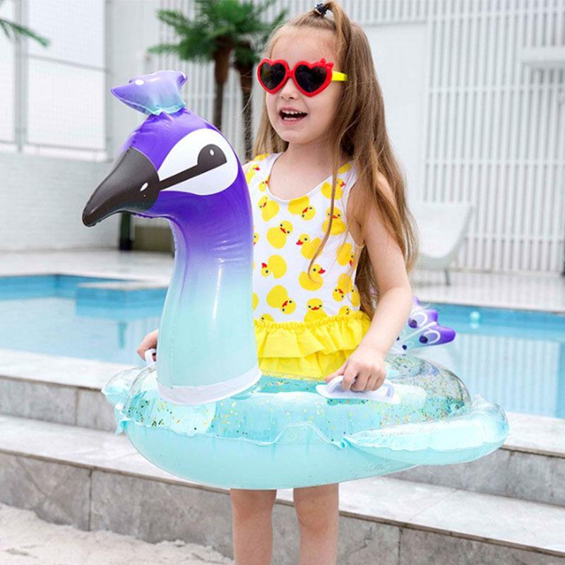 子ども用 浮き輪  足入れ ユニコーン ラメ フロート 子供用浮き輪 ハンドル付き 水遊び プール 可愛い キラキラ ユニコーン浮き輪 子供用 ペガサスうきわ | ブランド登録なし | 11