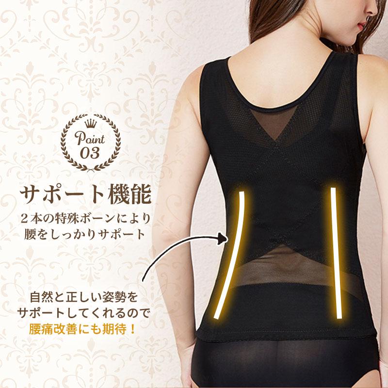 ボディスーツ 補正下着 レディース 大きいサイズ 黒 トール 前開き