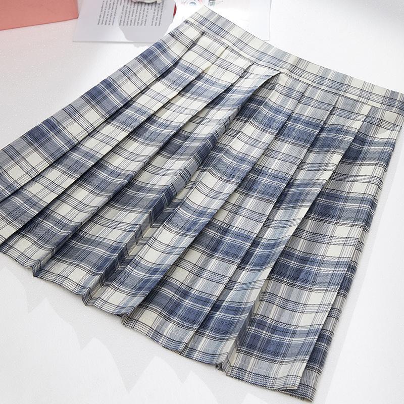 チェックスカート ピンク 水色 グレー Mサイズ 高校生 スカート JK 制服 ピンク 可愛い インスタ かわいい インスタ映えピンク | ブランド登録なし